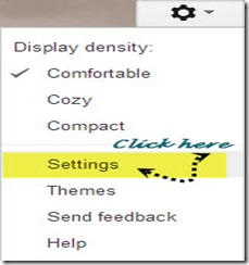 settings click
