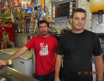Luciano e Antônio, do Bar Urquiza