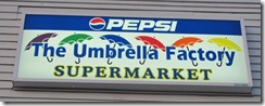 11.2011 Maine Naples Tonys Foodland umbrella sign 11.2011 Maine Naples Tonys Foodland umbrella sign