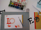 Carolyn painted a version of the poster in the early stages of its development.