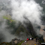The clouds never totally clear while we are at the top, but it was still stunningly beautiful.