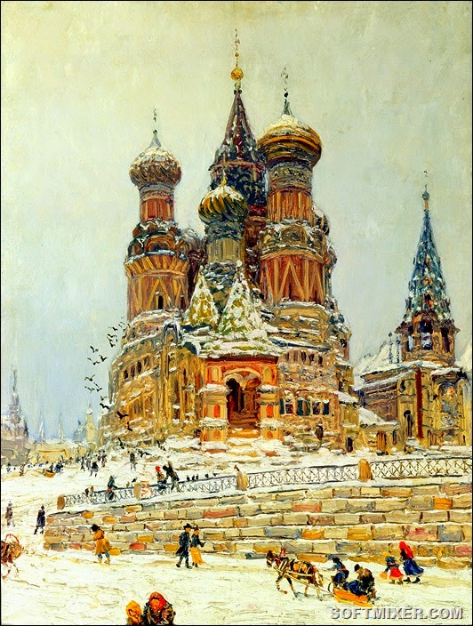 Nikolay_Dubovskoy_Tserkov'_Vasiliya_Blazhennogo_1916-1917 Nikolay_Dubovskoy_Tserkov'_Vasiliya_Blazhennogo_1916-1917