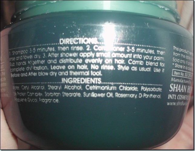 Testei SH RD Protein Cream- Tratamento reparador SH RD Protein Cream