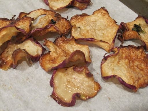 Kohlrabi chips