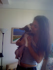 I covered her with kisses.