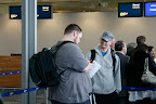 Baggage drop på Gardermoen.
