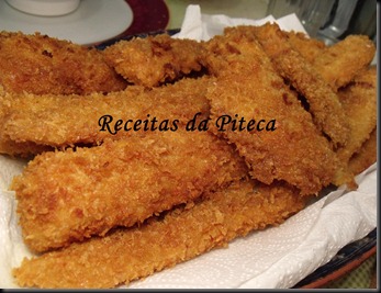 Raia panada com panko Raia panada com panko