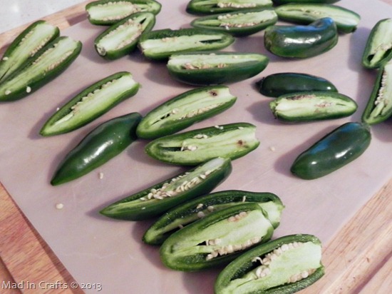 slice jalapenos