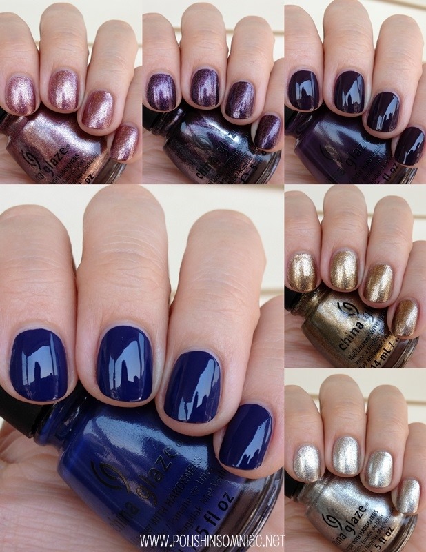 China Glaze Autumn Nights The Cremes and The Foils