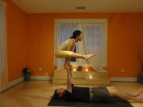 Tittlbhasana Hand-to-Hand prep