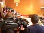 Dreharbeiten f�r die ARD Dokumentation: Der Flohzirkus Direktor Sendetermin. 06.12.2009 16:05 ARD (c) www.floh-circus.de
