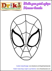 Patchwork moldes Homem-Aranha para patch aplique