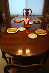 Empty table setting ... getting prepped!