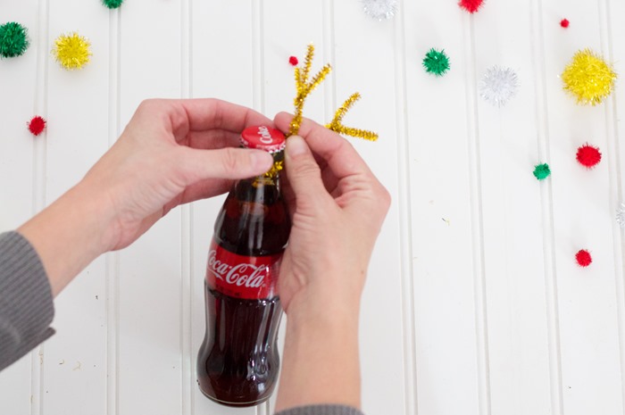 get inspired for the holidays coke bottle reindeer coca cola christmas bottle ribbon