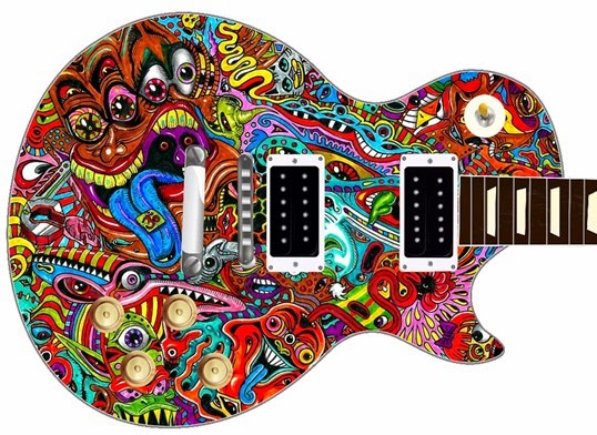 guitar-skin-psychedelic-acid