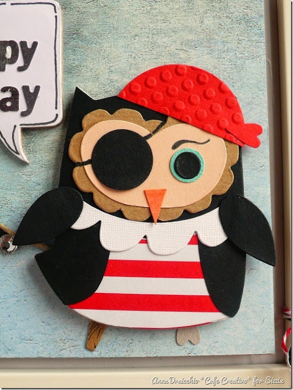 cafe creativo - big shot sizzix - card owl pirate (12) cafe creativo - big shot sizzix - card owl pirate (12)