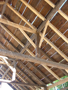 The homeowners had piles of the original boarding that they had hoped to reuse.  Most of the boards were so rotten and thin that there was barely enough to cover the roof.