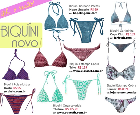 Onde comprar Biquínis de Praia: 6 sugestões de lojas e modelos. Onde comprar Biquínis de Praia: 6 sugestões de lojas e modelos.