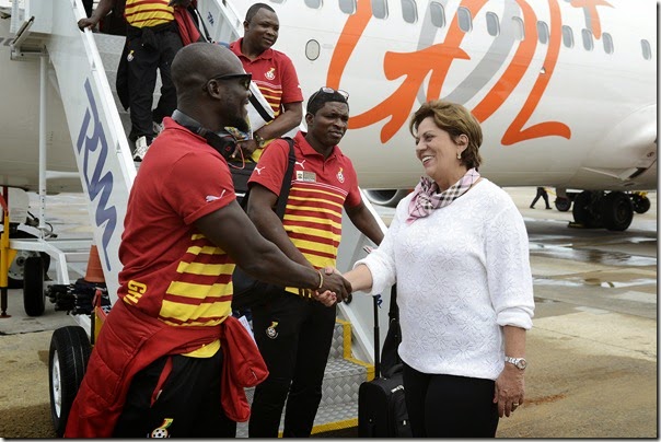 Governadora recebe delegação de Gana - Elisa Elsie 