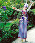 Plum Crazy on Stilts