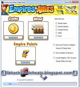 Empires and Allies - Latest Hack and Cheat Tool 2012