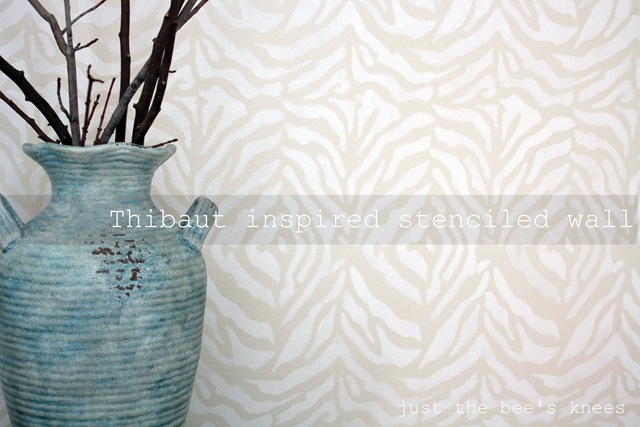 thibaut inspired stenciled wall