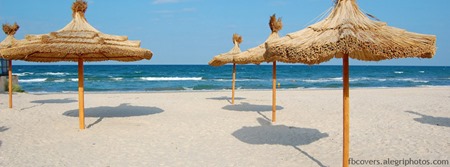 Umbrellas on beach