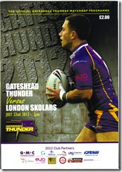 Thunder vs Skolars prog