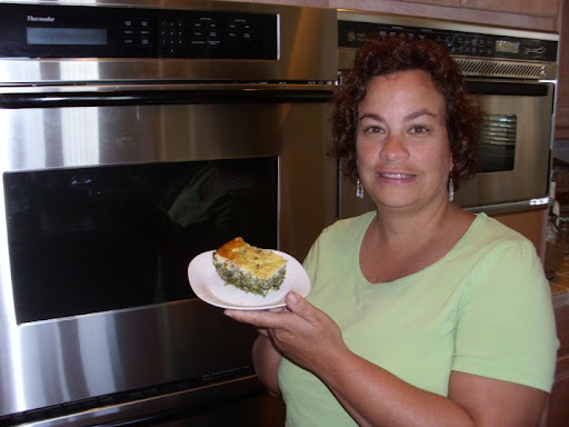 A slice of Liz's spinach torta. A slice of Liz's spinach torta.