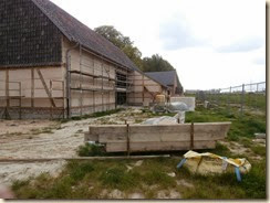 Kortessem: kasteel Printhagen: de schuur in renovatie
