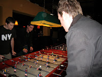 Table football action