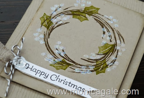 Stampin'Up! Undefined-Carved 2 step Wreath close