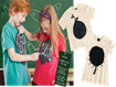 Camiseta Hering Kids com estampa de lousa para as crianças.