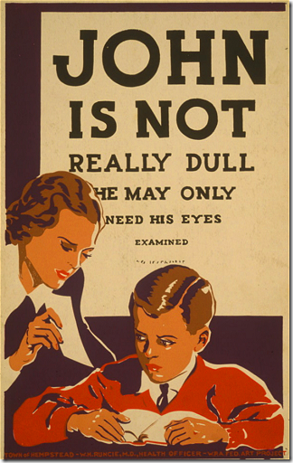 John is not really dull - he may only need his eyes examined