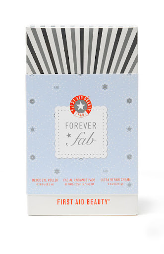 Forever FAB Kit packed with three best-sellers including the Ultra Repair Cream, Facial Radiance Pads & Detox Eye Roller ($40, firstaidbeauty.com)