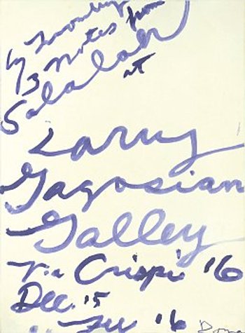 A decorating piece for more contemporary art fans, 'Three Notes from Salalah' by Cy Twombly is simple and beautiful.
(artriver.com)