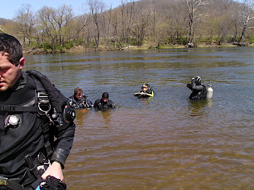 We weren't the only crazy ones. This team was practicing with their open face masks with coms.