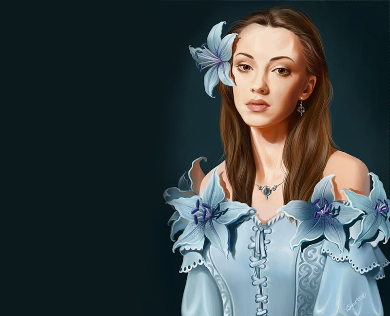 Beauty In Blue Flowers, Magic Beauties 3