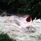 The Urubamba river at the base of Machu Picchu is unraftable at this time of year.