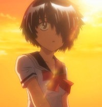 The mysterious girl herself, Urabe Mikoto, during an afternoon sunset