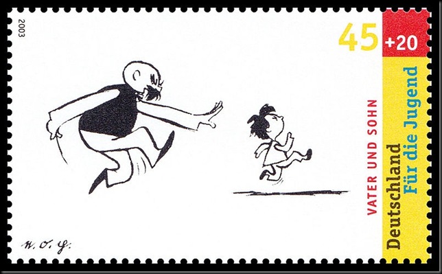Erich_Ohser_Stamp_Germany_Vater-und-Sohn
