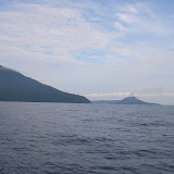 Rakata left and Anak Krakatau right (Daniel Quinn, May 2011)