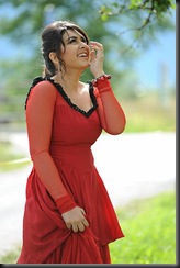 Hansika in red dress