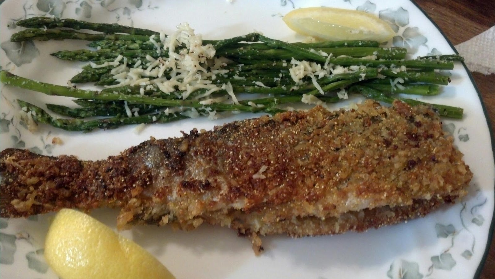 PJ's Food Creations Pan Fried Crouton & Parmesan Crusted Rainbow Trout