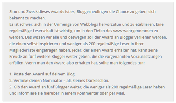 Blogaward