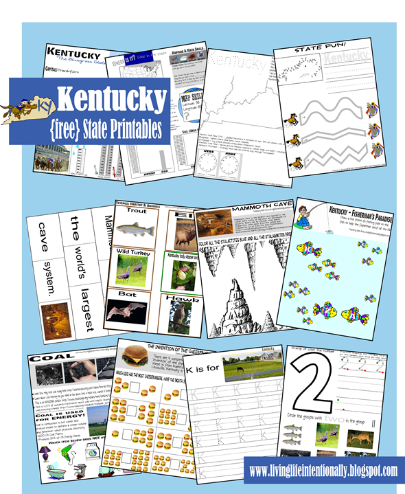 Kentucky Worksheets for Kids Kentucky Worksheets for Kids