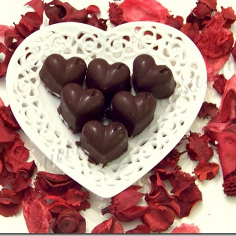 Cioccolatini a cuore per San Valentino "Honmei choco"