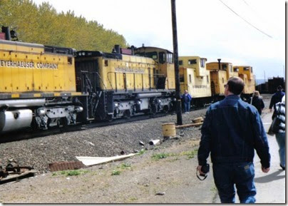 Weyerhaeuser Woods Railroad (WTCX) SW1500 #307 at Longview, Washington on May 17, 2005