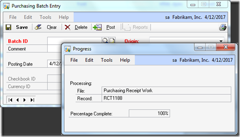progress window progress window