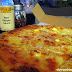 #4 Cheese Pizza at Yellow Cab Pizza Co., with condiments